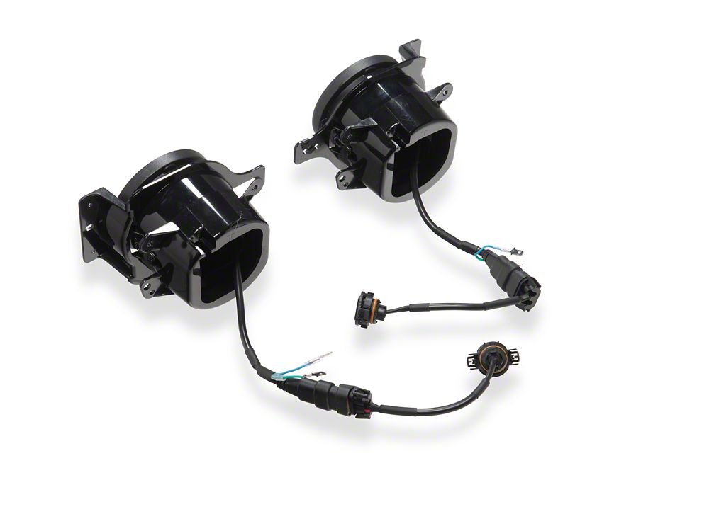 Raxiom Axial Series LED Angel Eye Fog Lights; Amber and White (18-25 Jeep Wrangler JL)
