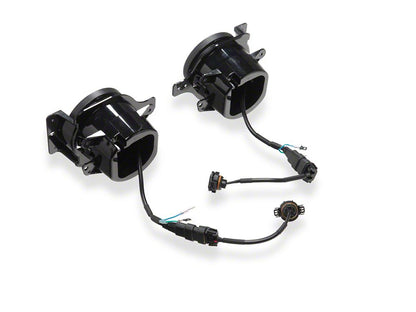 Raxiom Axial Series LED Angel Eye Fog Lights; Amber and White (18-25 Jeep Wrangler JL)