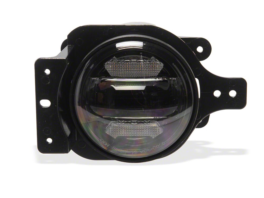 Raxiom Axial Series LED Angel Eye Fog Lights; Amber and White (18-25 Jeep Wrangler JL)