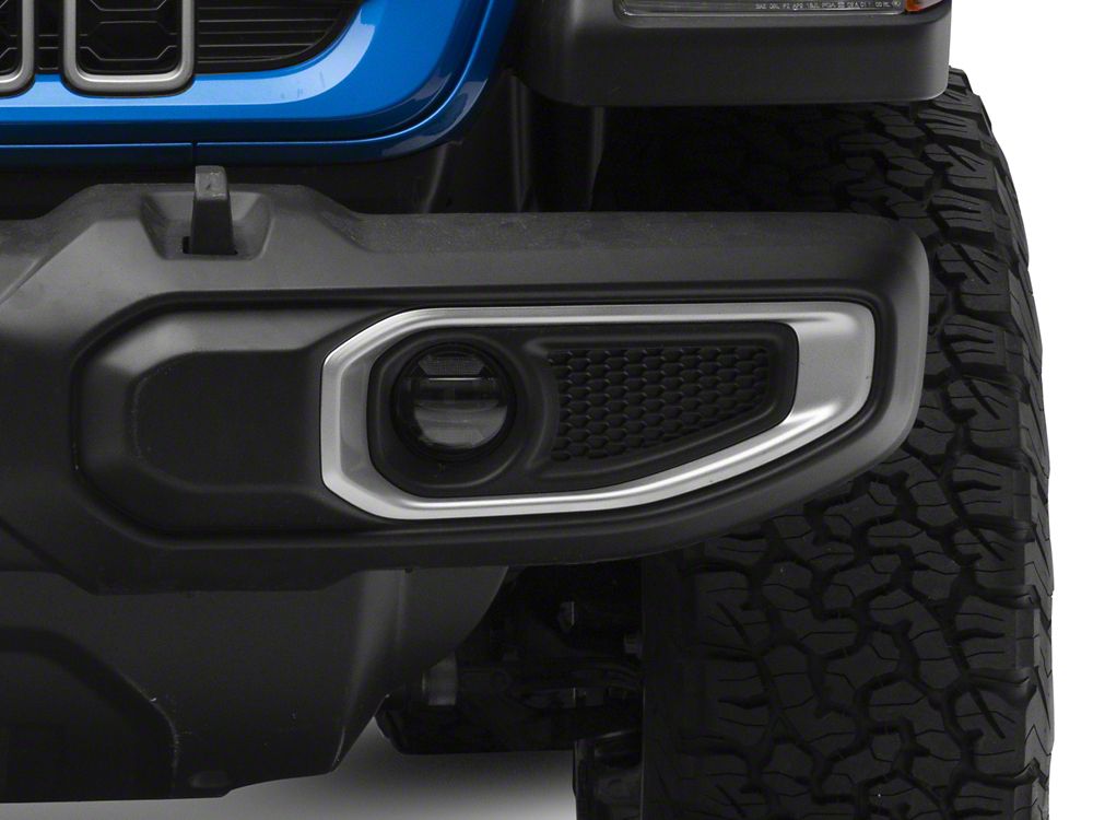 Raxiom Axial Series LED Angel Eye Fog Lights; Amber and White (18-25 Jeep Wrangler JL)