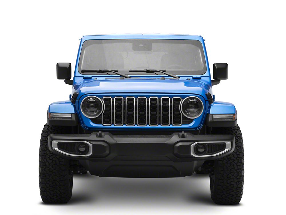 Raxiom Axial Series LED Angel Eye Fog Lights; Amber and White (18-25 Jeep Wrangler JL)