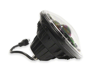 Raxiom Axial Series Quatro LED Headlights; Black Housing; Clear Lens (07-18 Jeep Wrangler JK)