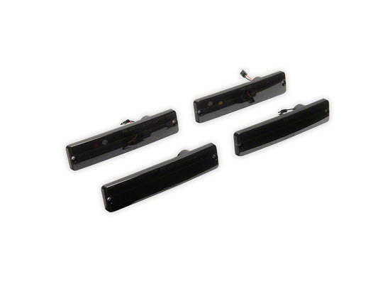 Raxiom Axial Series LED Side Marker Lamps; Smoked; Front and Rear (76-86 Jeep CJ7)