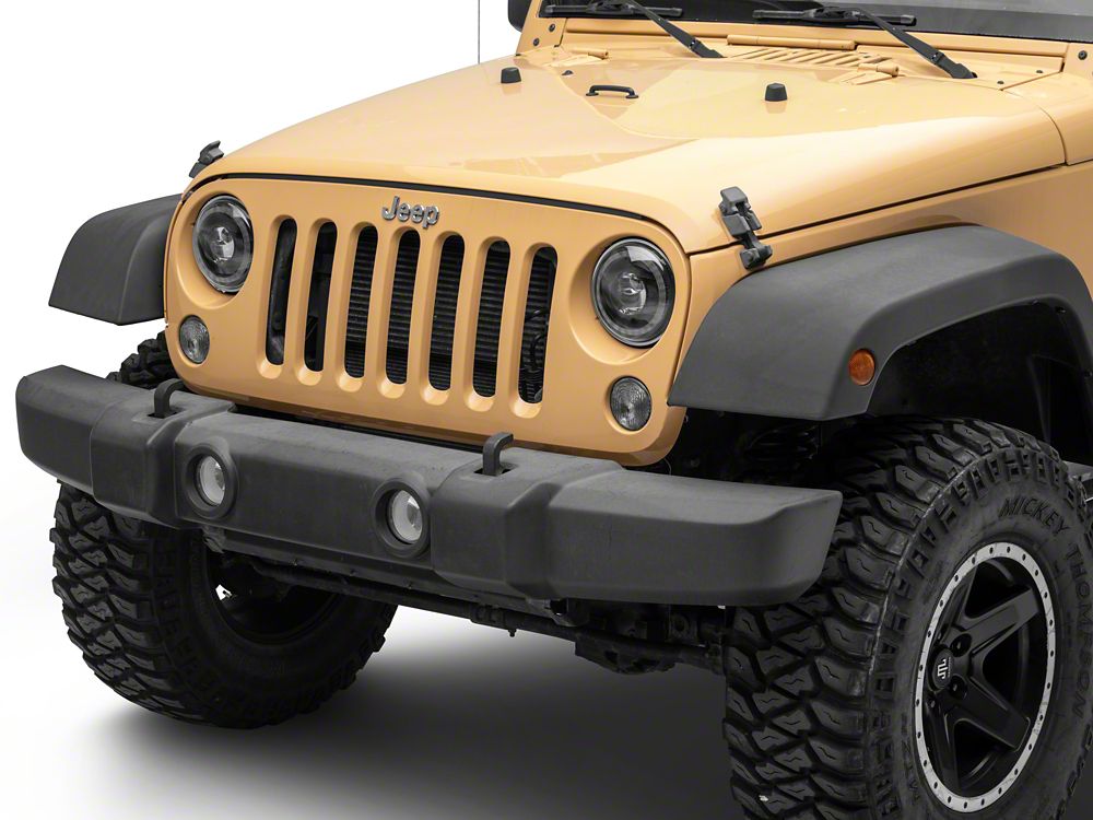Raxiom 7-Inch V2 Dragon Eye LED Headlights; Black Housing; Clear Lens (07-18 Jeep Wrangler JK)
