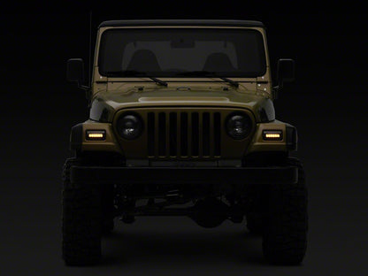 Raxiom Axial Series LED Sequential Cornering Lights; Smoked (97-06 Jeep Wrangler TJ)