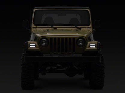Raxiom Axial Series LED Sequential Cornering Lights; Smoked (97-06 Jeep Wrangler TJ)