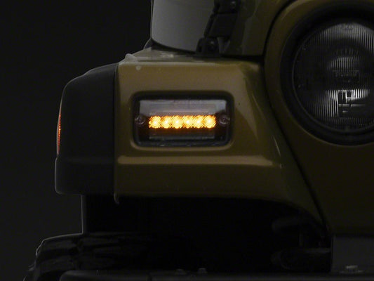 Raxiom Axial Series LED Sequential Cornering Lights; Clear (97-06 Jeep Wrangler TJ)
