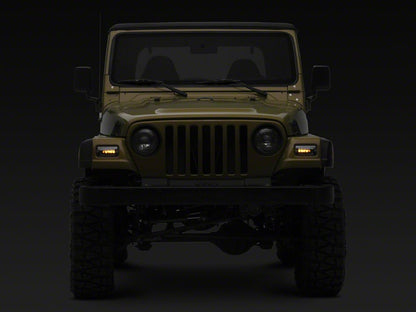 Raxiom Axial Series LED Sequential Cornering Lights; Clear (97-06 Jeep Wrangler TJ)