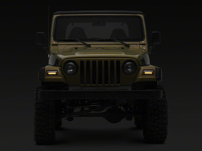 Raxiom Axial Series LED Sequential Cornering Lights; Clear (97-06 Jeep Wrangler TJ)