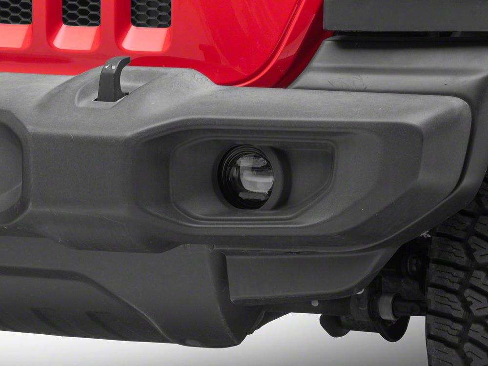 Raxiom Axial Series LED Angel Eye Fog Lights; Yellow/White Switchback LED (18-25 Jeep Wrangler JL)