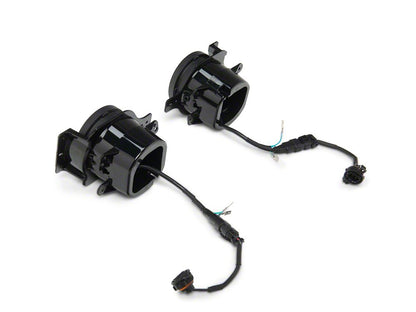 Raxiom Axial Series LED Angel Eye Fog Lights; Yellow/White Switchback LED (18-25 Jeep Wrangler JL)