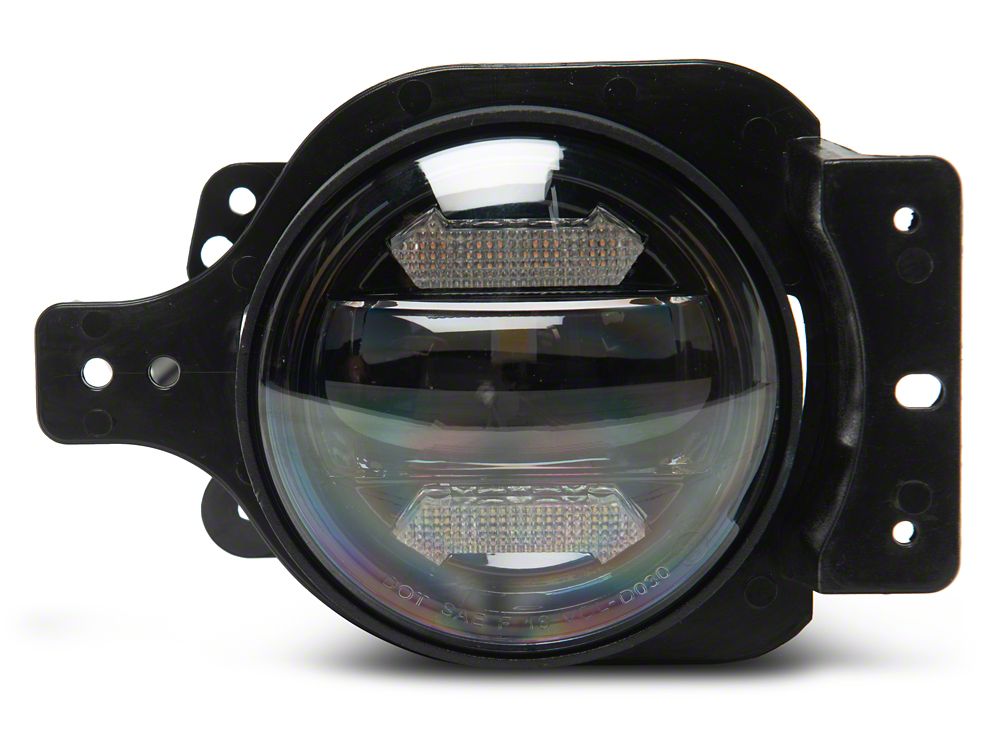 Raxiom Axial Series LED Angel Eye Fog Lights; Yellow/White Switchback LED (18-25 Jeep Wrangler JL)