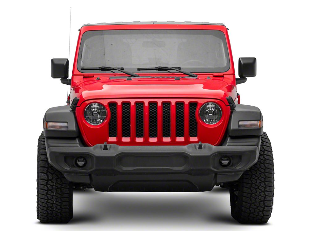 Raxiom Axial Series LED Angel Eye Fog Lights; Yellow/White Switchback LED (18-25 Jeep Wrangler JL)
