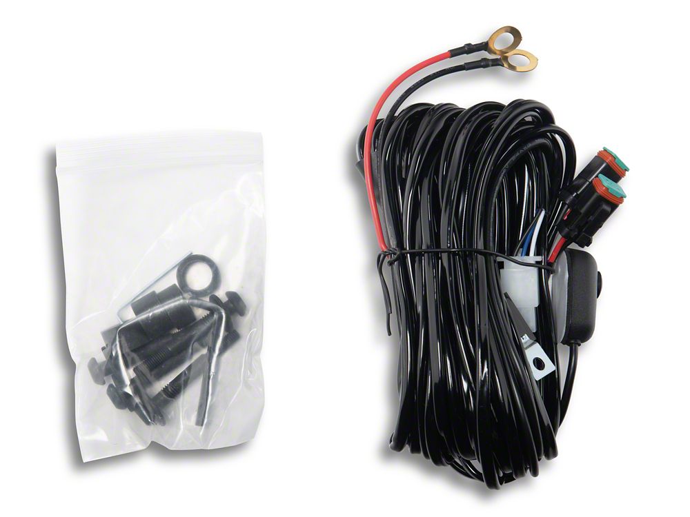 Raxiom Cowl Mounted LED Light Kit with Brackets; White LED; Clear Lens (18-25 Jeep Wrangler JL, Excluding Rubicon 392)