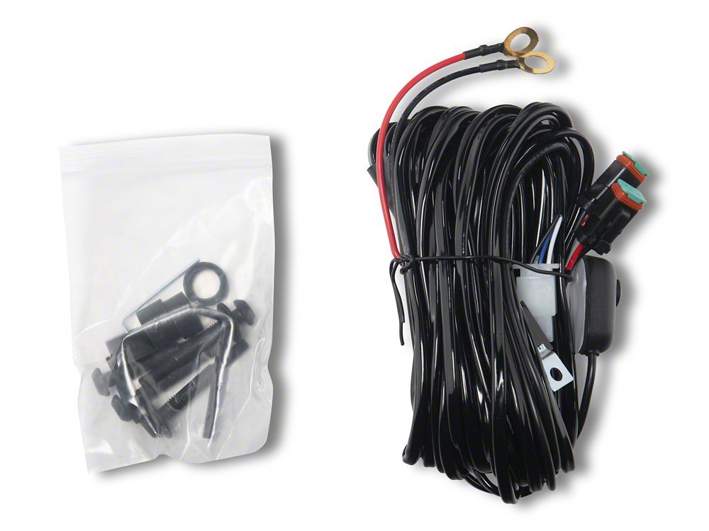 Raxiom Cowl Mounted LED Light Kit with Brackets; White LED; Yellow Lens (18-25 Jeep Wrangler JL, Excluding Rubicon 392)