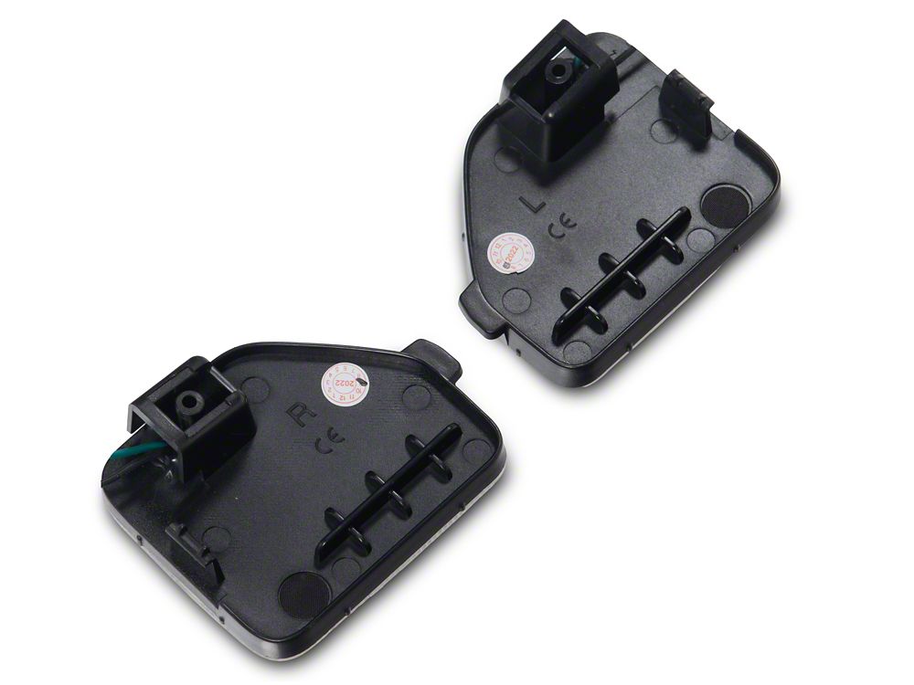 Raxiom Clear LED Rear Bumper Reflector Lights; White LED (18-26 Jeep Wrangler JL)