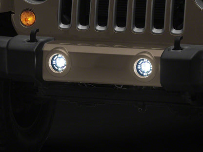 Raxiom V2 LED Fog Lights with Amber Turn Signals (07-18 Jeep Wrangler JK)