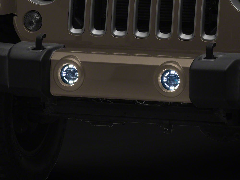 Raxiom V2 LED Fog Lights with Amber Turn Signals (07-18 Jeep Wrangler JK)