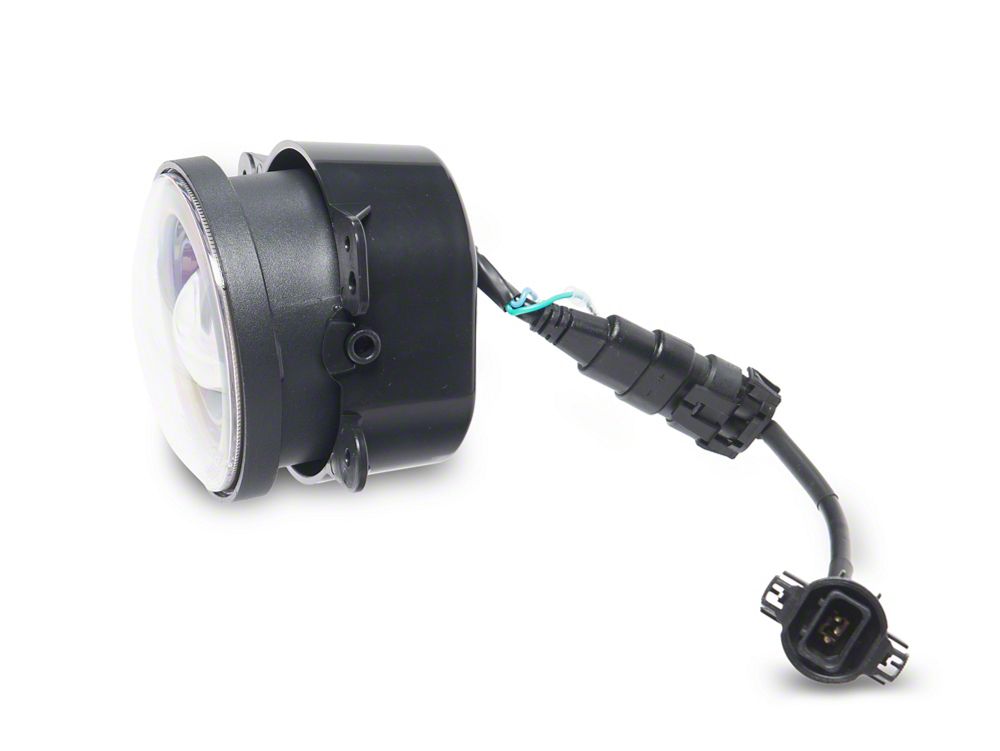 Raxiom V2 LED Switchback Fog Lights with Amber Turn Signal and Halo Rings (07-18 Jeep Wrangler JK)