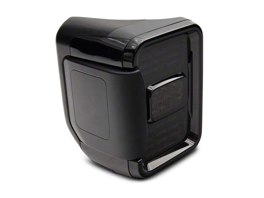 Raxiom Axial Series LED Tail Lights; Black Housing; Smoked Lens (20-25 Jeep Gladiator JT w/ Factory Halogen Tail Lights & w/o Blind Spot Detection))