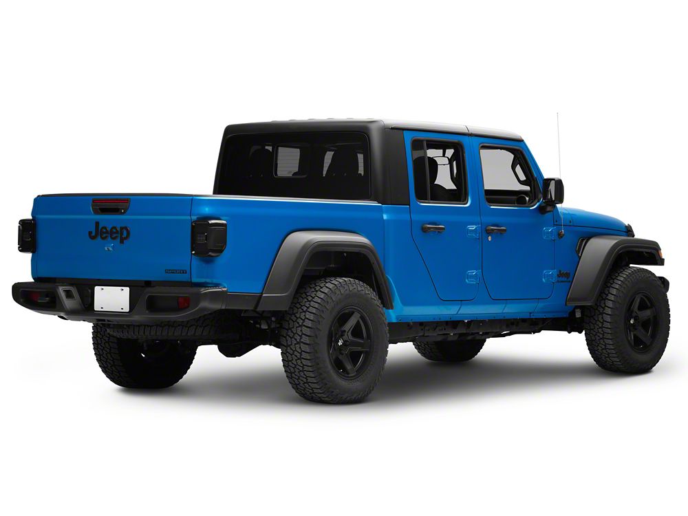 Raxiom Axial Series LED Tail Lights; Black Housing; Smoked Lens (20-25 Jeep Gladiator JT w/ Factory Halogen Tail Lights & w/o Blind Spot Detection))