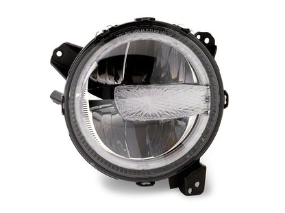 Raxiom Axial Series 9-Inch LED Headlights; Black Housing; Clear Lens (20-25 Jeep Gladiator JT w/ Factory Halogen Headlights)