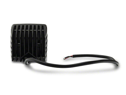 Raxiom 3-Inch Square 4-LED Off Road Light; Spot Beam (Universal; Some Adaptation May Be Required)