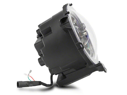Raxiom Axial Series 9-Inch LED Angel Eye Headlights; Black Housing; Clear Lens (20-25 Jeep Gladiator JT)