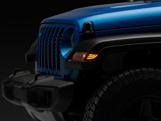 Raxiom Axial Series LED Side Marker Lights; Smoked (20-25 Jeep Gladiator JT)