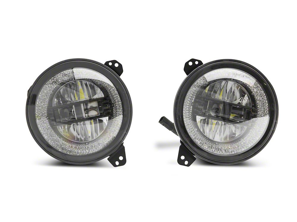 Raxiom Axial Series LED Headlights; Black Housing; Clear Lens (20-25 Jeep Gladiator JT)