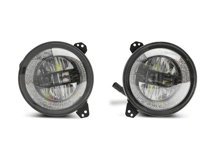 Raxiom Axial Series LED Headlights; Black Housing; Clear Lens (20-25 Jeep Gladiator JT)