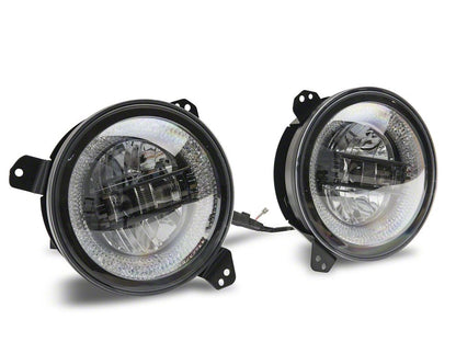 Raxiom Axial Series LED Headlights; Black Housing; Clear Lens (20-25 Jeep Gladiator JT)
