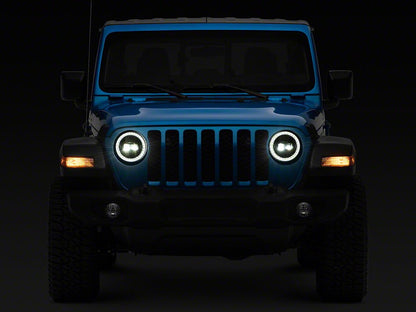 Raxiom Axial Series LED Headlights; Black Housing; Clear Lens (20-25 Jeep Gladiator JT)