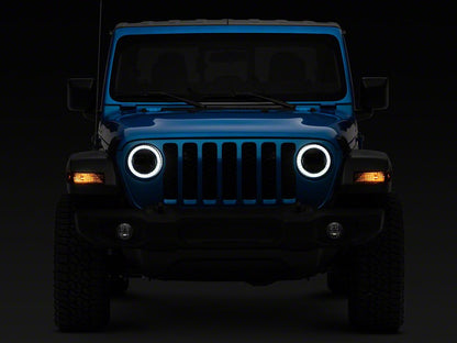 Raxiom Axial Series LED Headlights; Black Housing; Clear Lens (20-25 Jeep Gladiator JT)