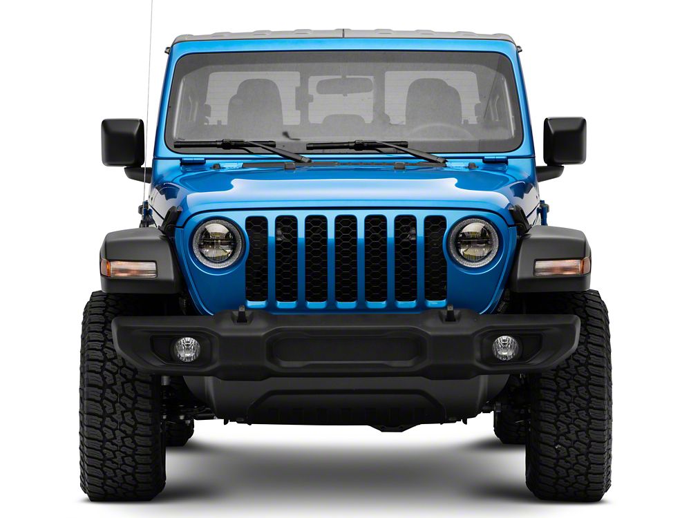 Raxiom Axial Series LED Headlights; Black Housing; Clear Lens (20-25 Jeep Gladiator JT)