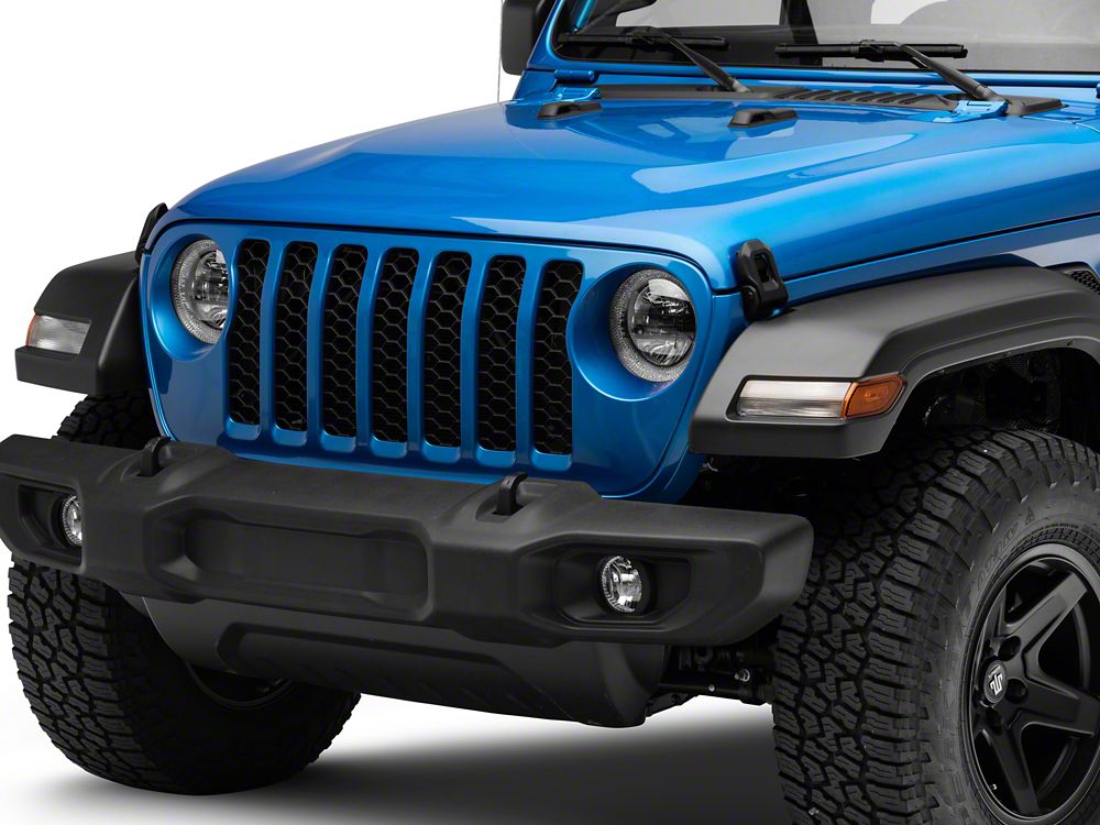Raxiom Axial Series LED Headlights; Black Housing; Clear Lens (20-25 Jeep Gladiator JT)