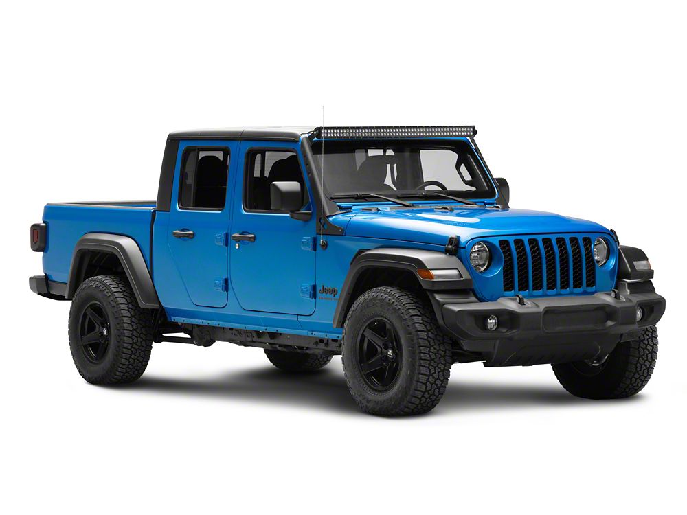 Raxiom 52-Inch Dual Row LED Light Bar with Windshield Mounting Brackets (20-25 Jeep Gladiator JT, Excluding Mojave)