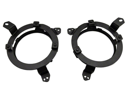 Raxiom Axial Series 7-Inch LED Halo Headlights with DRL and Amber Turn Signals; Black Housing; Clear Lens (20-25 Jeep Gladiator JT)