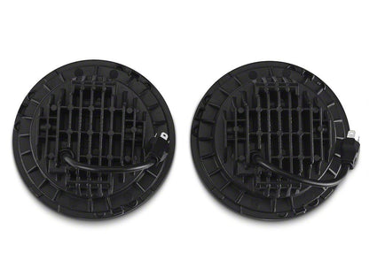 Raxiom Axial Series 7-Inch LED Daymaker Headlights; Black Housing; Clear Lens (20-25 Jeep Gladiator JT)