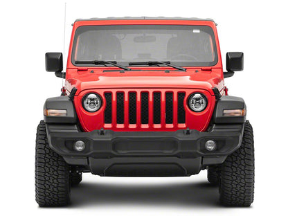 Raxiom Axial Series 7-Inch LED Daymaker Headlights; Chrome Housing; Clear Lens (20-25 Jeep Gladiator JT)