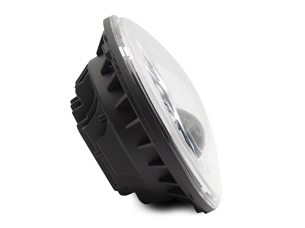 Raxiom Axial Series 7-Inch LED Daymaker Headlights; Chrome Housing; Clear Lens (20-25 Jeep Gladiator JT)
