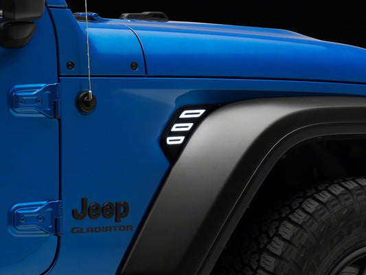 Raxiom Axial Series LED Fender Lights with Sequential Turn Signal Function (20-25 Jeep Gladiator JT)
