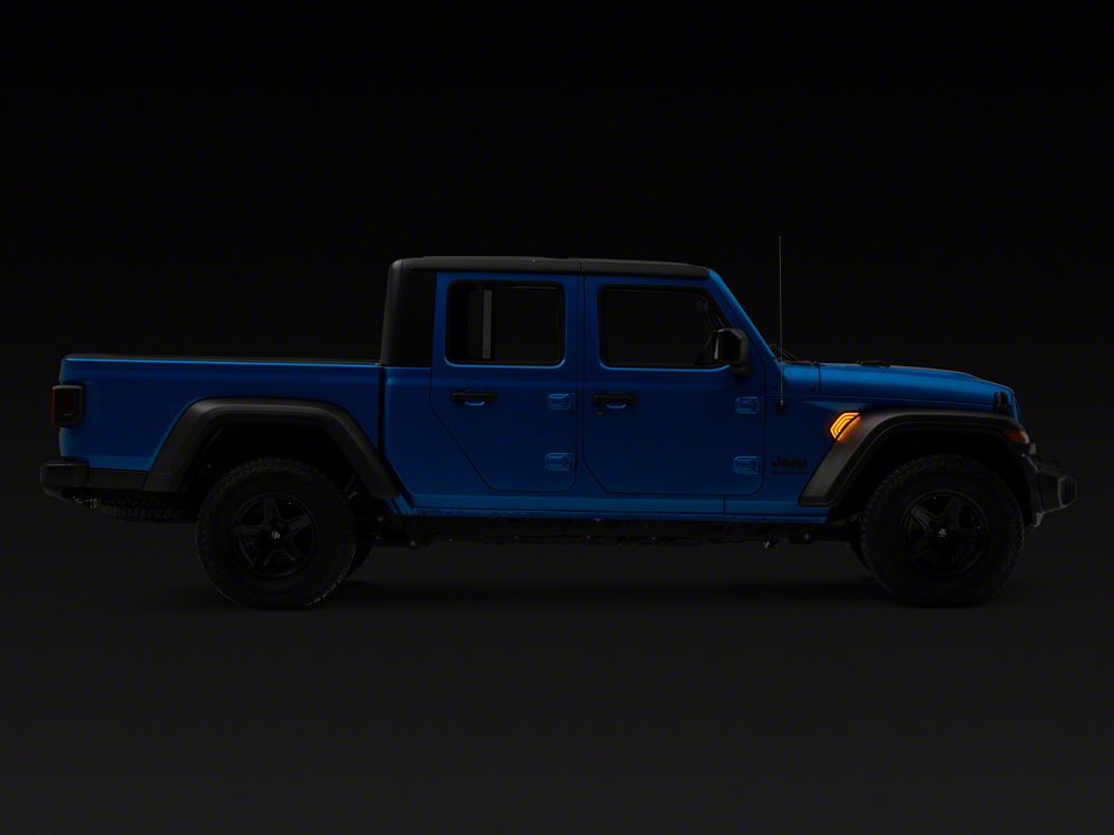 Raxiom Axial Series LED Fender Vent Sidemarker; Clear (20-25 Jeep Gladiator JT)
