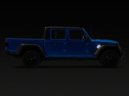 Raxiom Axial Series Sequential LED Fender Vent Sidemarker; Clear (20-25 Jeep Gladiator JT)