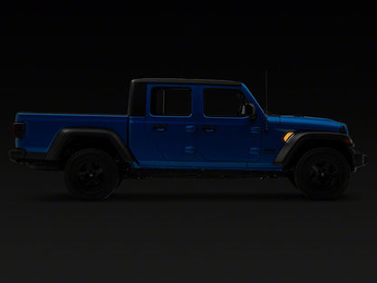 Raxiom Axial Series Sequential LED Fender Vent Sidemarker; Clear (20-25 Jeep Gladiator JT)