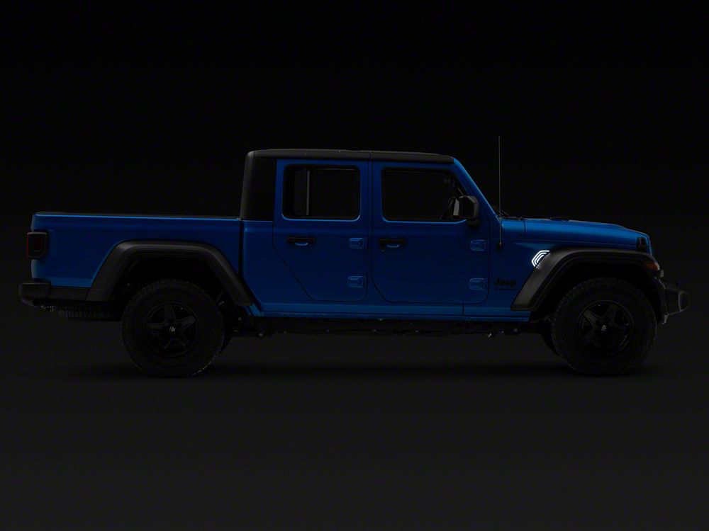 Raxiom Axial Series LED Fender Vent Sidemarker; Smoked (20-25 Jeep Gladiator JT)