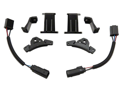Raxiom 7-Inch Headlight Retro-Fit Kit with Harness; Black Housing; Clear Lens (20-25 Jeep Gladiator JT)