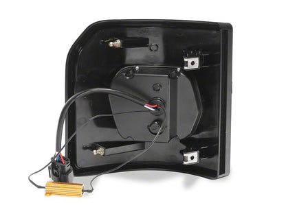 Raxiom Low Profile LED Tail Lights; Black Housing; Smoked Lens (20-25 Jeep Gladiator JT w/ Factory Halogen Tail Lights & w/o Blind Spot Detection))