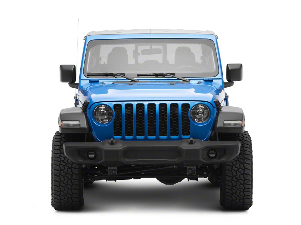 Raxiom Axial Series LED Angel Eye Fog Lights; Amber and White (20-25 Jeep Gladiator JT)