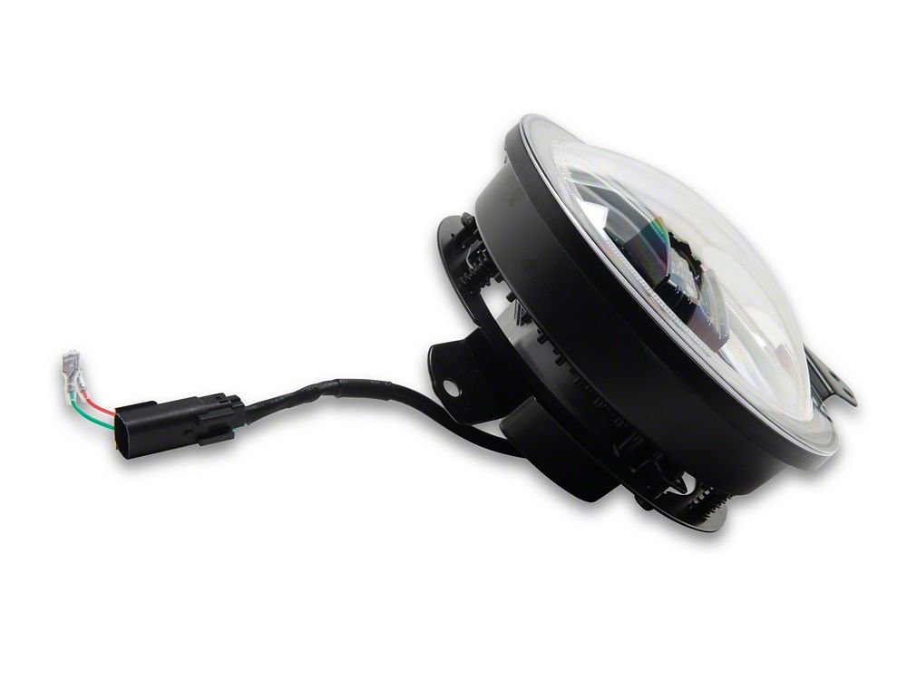 Raxiom 9-Inch LED Headlights with DRL and Turn Signals; Black Housing; Clear Lens (20-25 Jeep Gladiator JT)